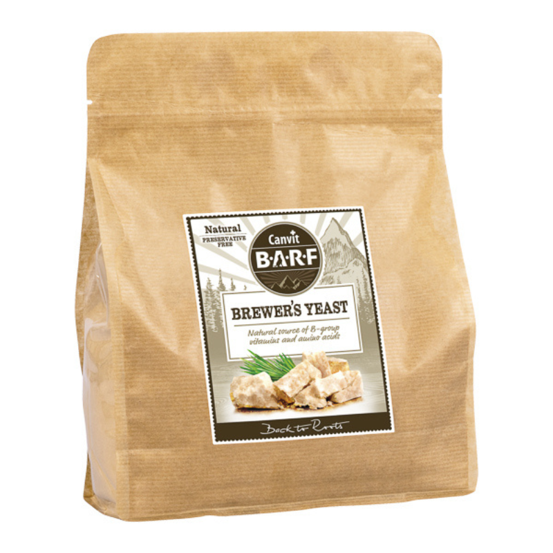CANVIT BARF Brewer's Yeast 800 g – Supliment Natural cu Drojdie de Bere pentru Caini si Pisici, Sursa de Vitamine B si Sprijin pentru Blana si Imunitate