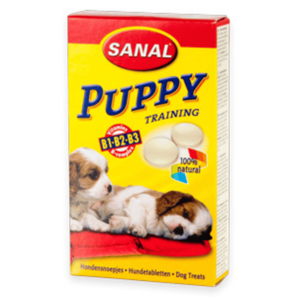 SANAL Puppy 40 Tablete | Supliment Natural cu Calciu, Drojdie si Complex de Vitamine B pentru Catei 6+ Saptamani | Crestere Sanatoasa, Oase si Dinti Puternici