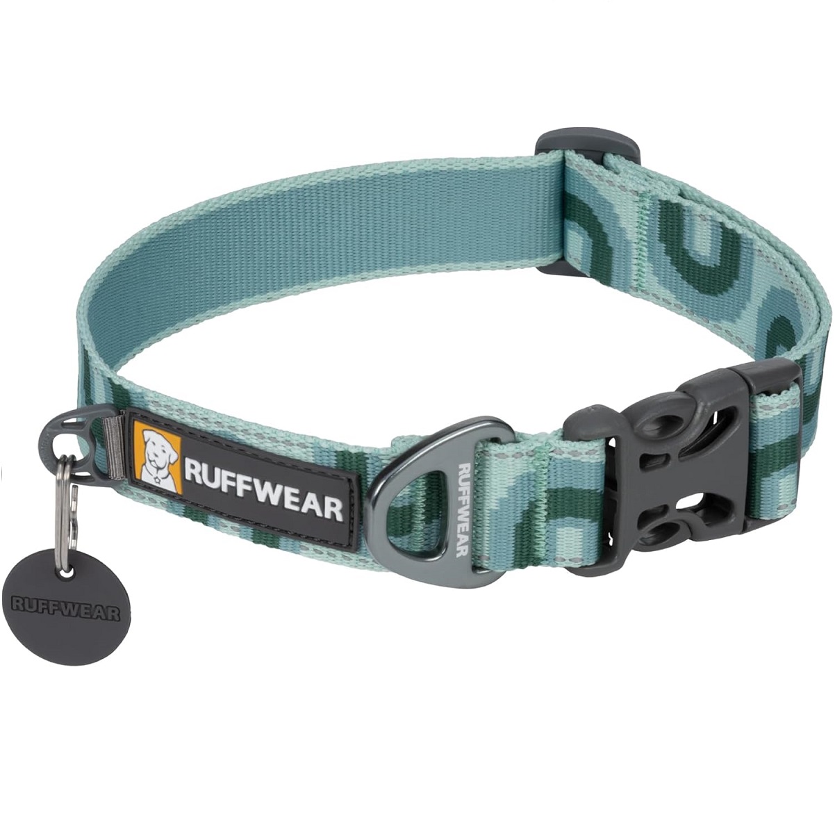 RUFFWEAR Crag Grassy Oxbow, Zgarda Pentru Caini, Marime S, 28-36cm | 20mm