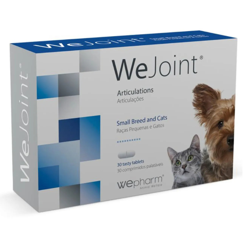 WePHARM WeJoint Small Breeds & Cats 30 Comprimate – Supliment cu Glucozamina, Condroitina si MSM pentru Sustinerea Articulatiilor la Caini de Talie Mica si Pisici
