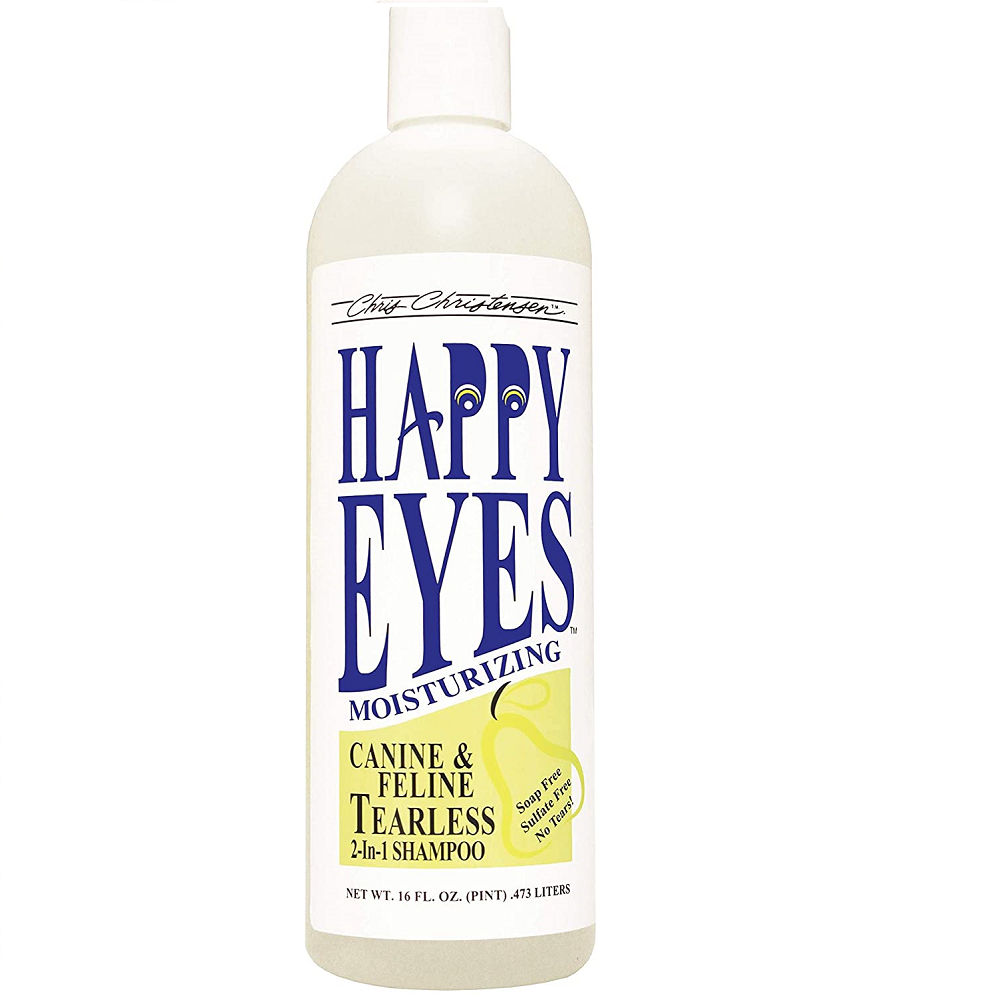 CHRIS CHRISTENSEN Happy Eyes Tearless 473 ml | Sampon Profesional 2 in 1 Fara Lacrimi pentru Caini si Pisici | Hipoalergenic Pentru Piele Sensibila