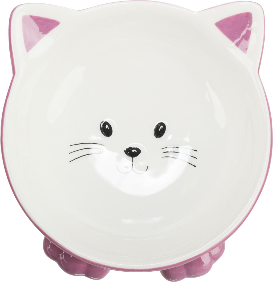 Castron Ceramic Ergonomic, Pentru Pisici, Diferite Nuante Diferite, 0.15L | 14cm