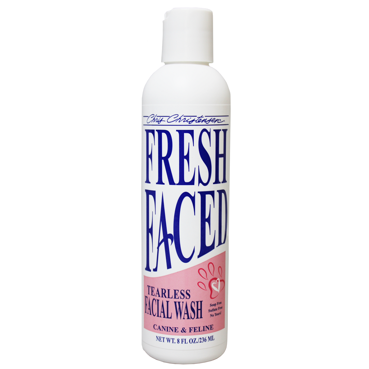 CHRIS CHRISTENSEN Fresh Faced Tearless Shampoo 236 ml | Sampon Profesional Concentrat (dilutie 5:1) pentru Caini si Pisici | Curatare Delicata a Fetei Fara Lacrimi