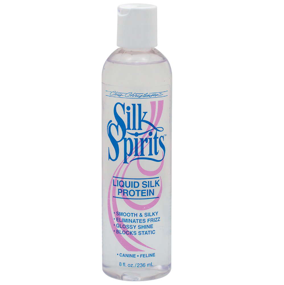 CHRIS CHRISTENSEN Systems Silk Spirits 236 ml | Ulei Revitalizant cu Proteine din Matase pentru Caini si Pisici | Blana Uscata si Deteriorata