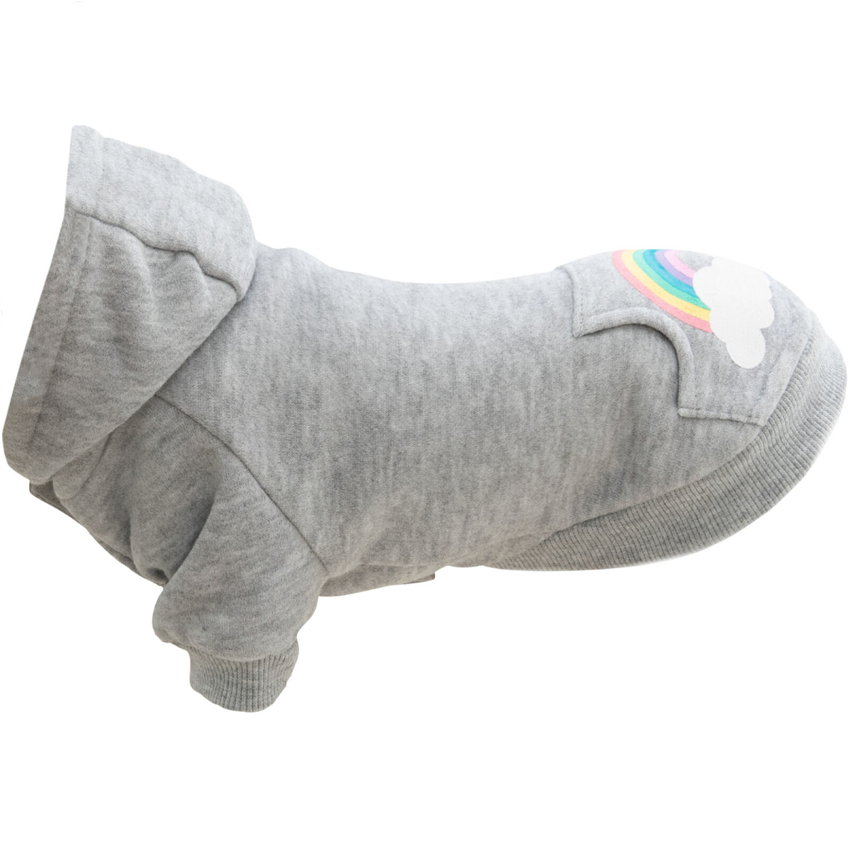 Hanorac cu Gluga Pentru Caini RAINBOW FALLS, Marime XXS Lungime Spate 21cm