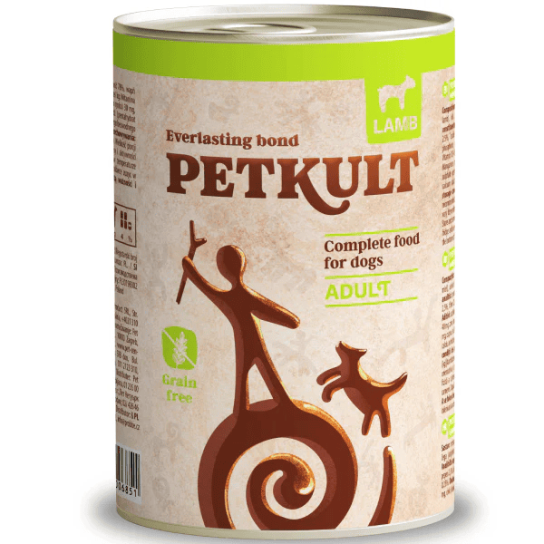 PETKULT Grain Free Adult cu Miel 400 g | Hrana Umeda Completa pentru Caini Adulti Sensibili, fara Cereale