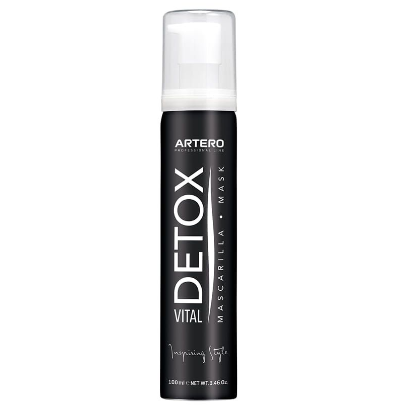 ARTERO DETOX, cu Carbune Activ, Masca Profesionala Hidratanta, Antipoluare, cu Efect Degresant, Blana Caine sau Pisica, 100ml
