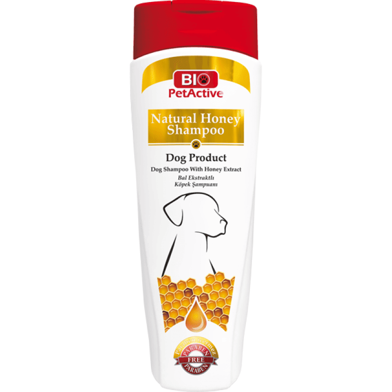 BIO PetActive Natural Honey Shampoo 400 ml | Sampon cu Extract Natural de Miere pentru Caini | Curatare Profunda, Hidratare si Stralucire pentru Blana
