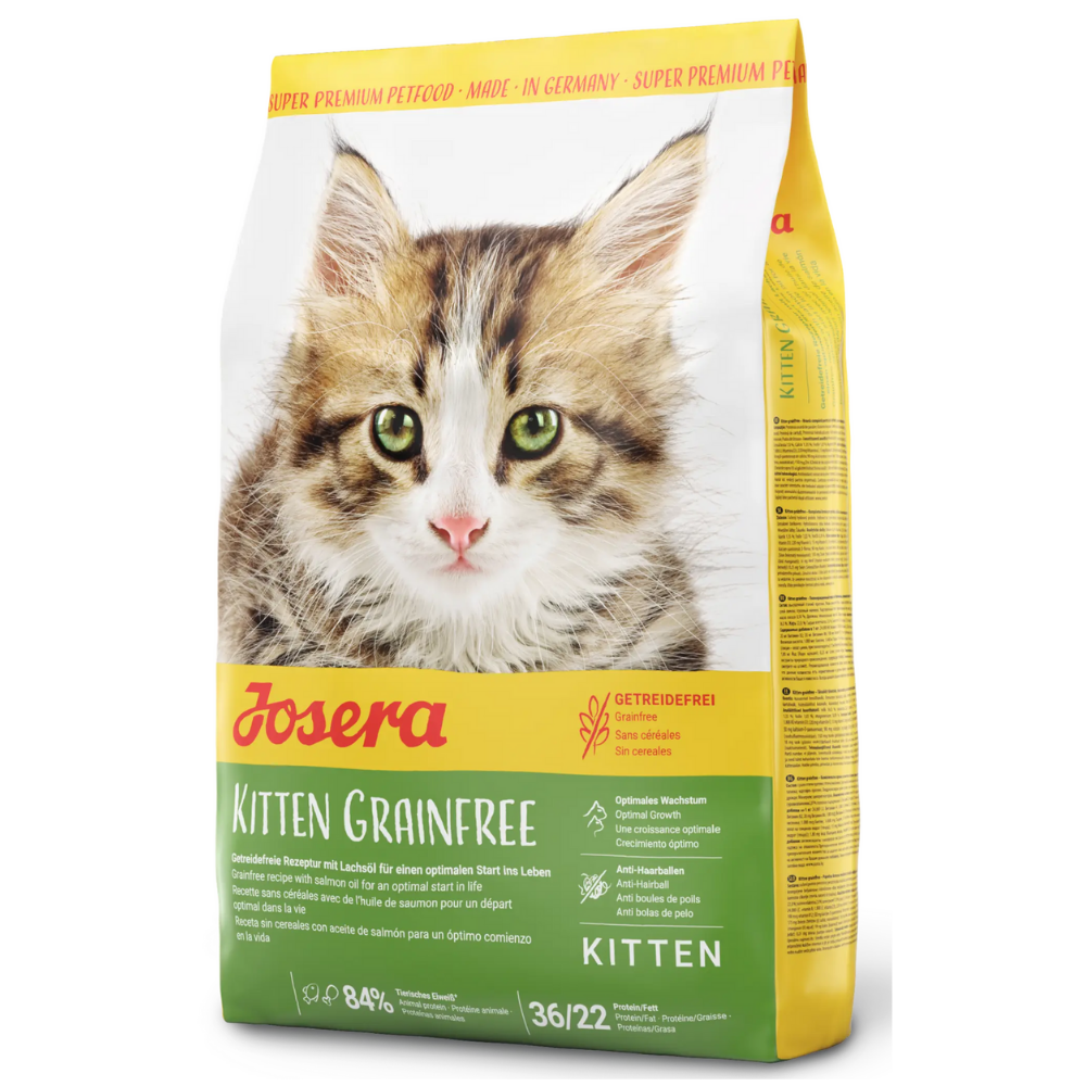 Josera Kitten Grain Free 2 kg – Hrană Uscată Fara Cereale pentru Pisoi și Pisici Tinere, Suport pentru Cresterea Sanatoasa si Vitalitate Zilnica