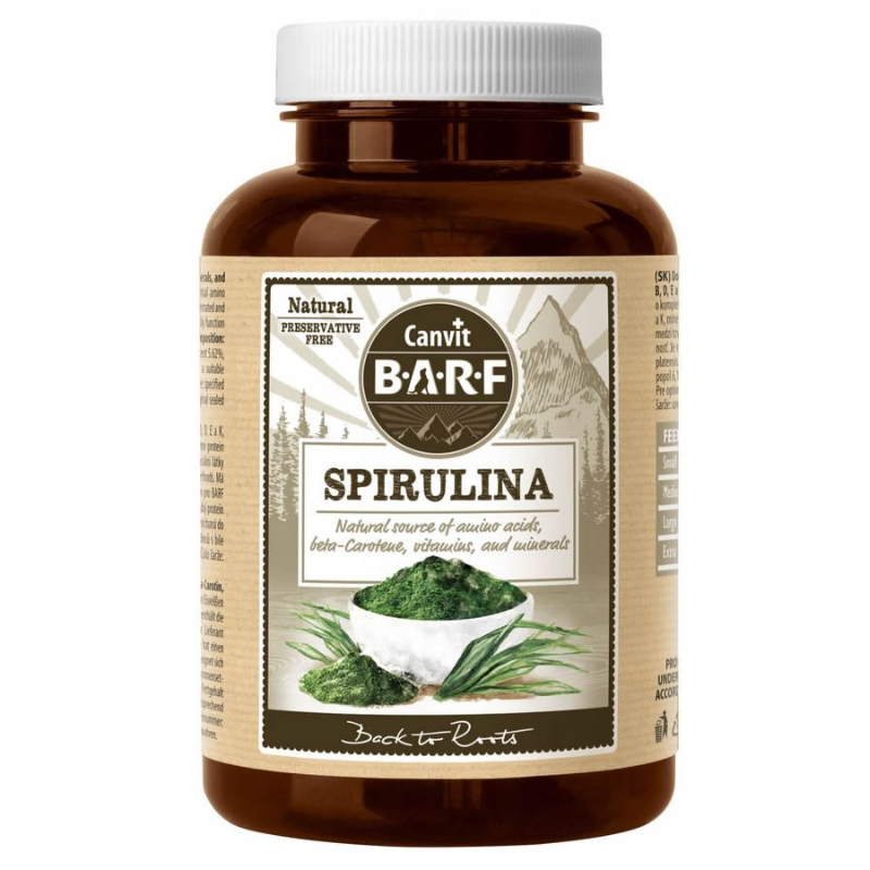 CANVIT BARF Spirulina 90 g – Supliment Natural cu Spirulina pentru Caini si Pisici, Imunitate si Vitalitate