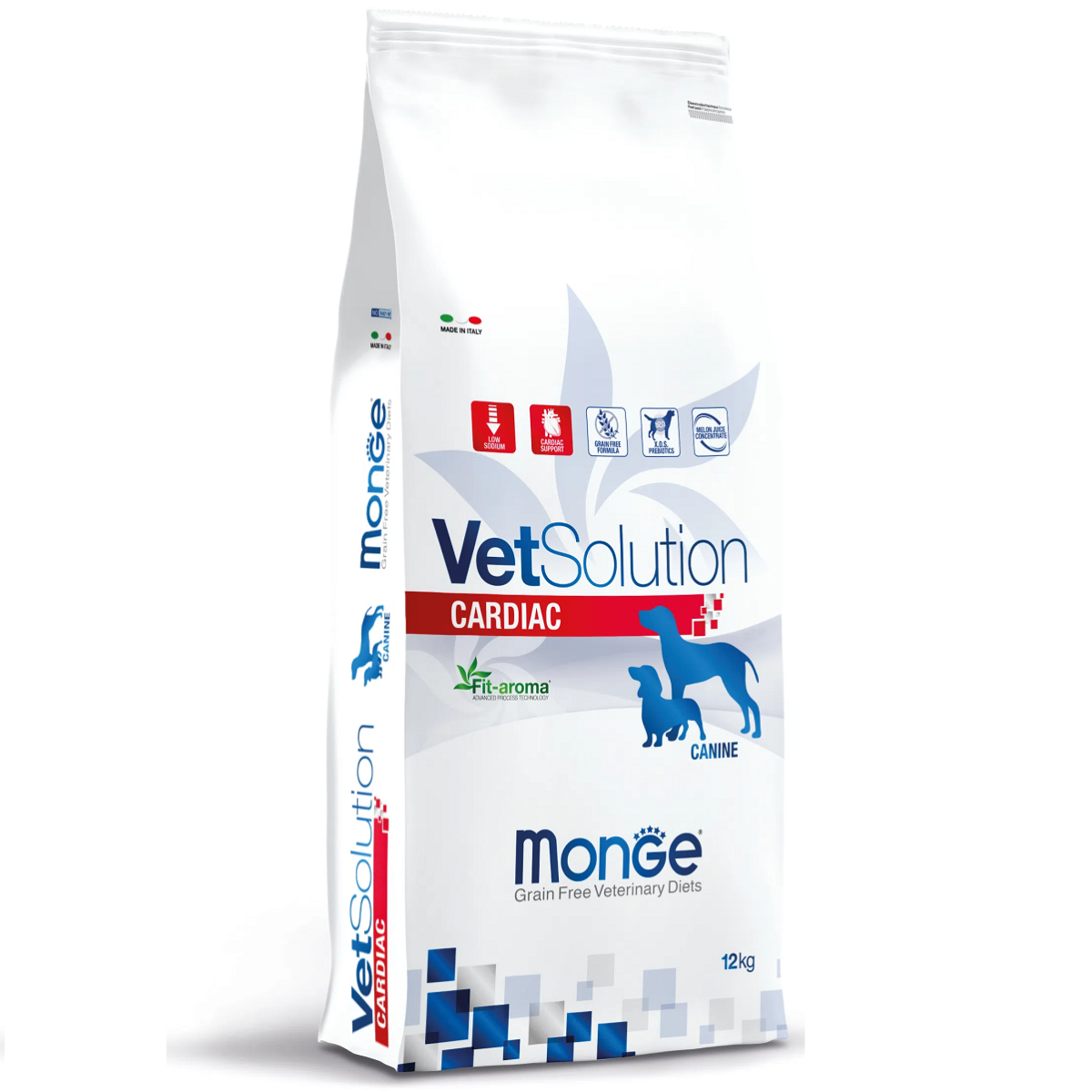 MONGE VETSOLUTION Cardiac Canine, Hrana Uscata Pentru Caini cu Afectiuni Cardiace, 12kg