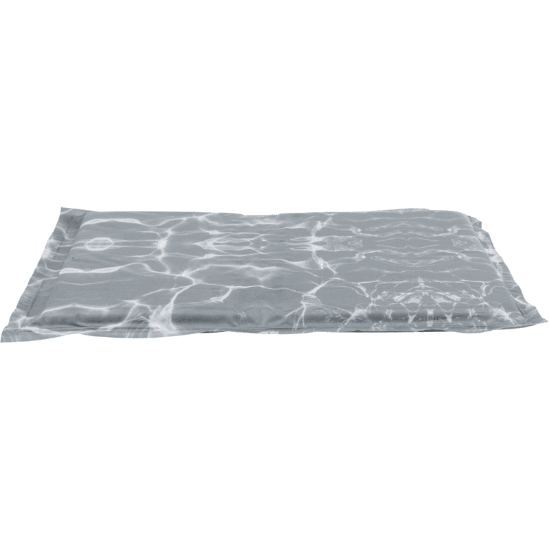 TRIXIE Cooling Mat Soft, M: 50x40 cm | Saltea Racoritoare cu Spuma si Gel pentru Caini, Gri cu Alb