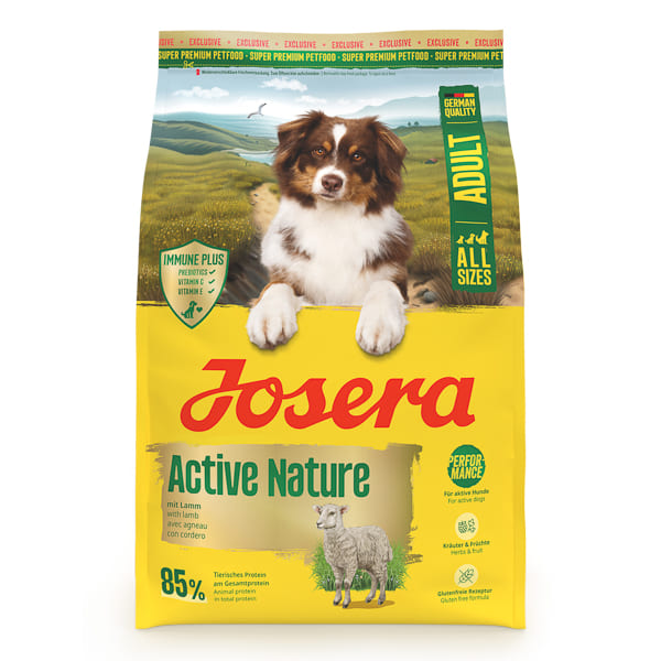 JOSERA Active Nature, cu Pasare si Miel 3 kg | Hrană Uscată Premium pentru Câini Adulți Activi | Energie și Vitalitate din Ingrediente Naturale