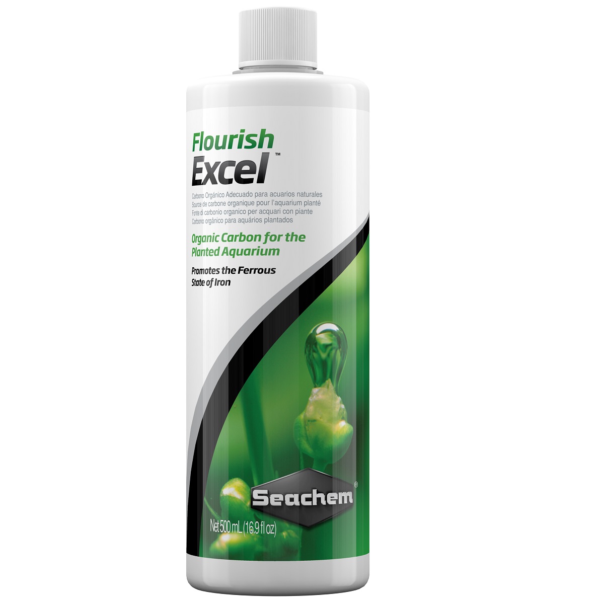 SEACHEM Flourish Excel, Fertilizant Lichid cu Carbon Organic Pentru Plantele de Acvariu, 500ml