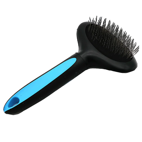 WOW GROOMING Brush My Dog, Perie Slicker Ovala, cu Pini Medii, Fermi, Pentru Blana Deasa