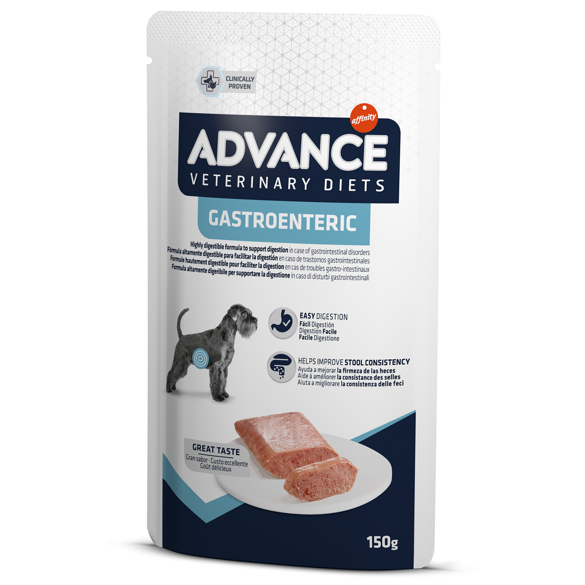 ADVANCE Veterinary Diets Dog Gastroenteric, Plic Hrana Umeda Pentru Caini cu Afectiuni Gastrointestinale 150g