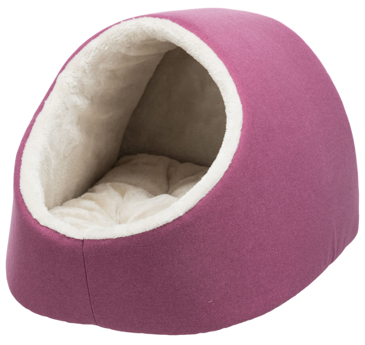 SALVA Casuta Cocheta Pentru Caini Mici si Pisici, Fuchsia, Saltea Detasabila, 50x30x41cm