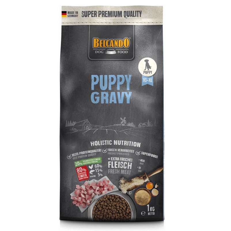 BELCANDO Puppy Gravy, Hrana Uscata Starter pentru Pui de Catel, 1kg