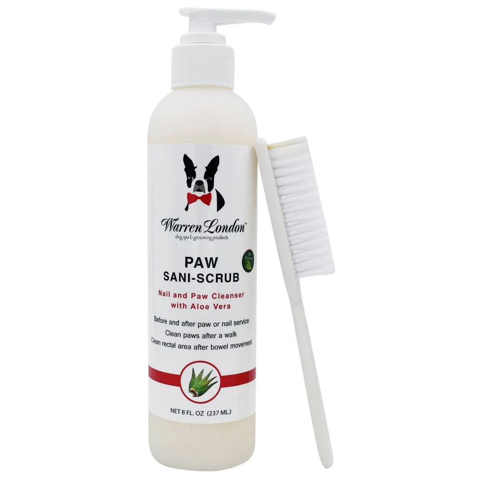 WARREN LONDON Paw Sani Scrub, Lotiune Antiseptica Curatare Profunda Labute si Gheare la Caine, 237ml