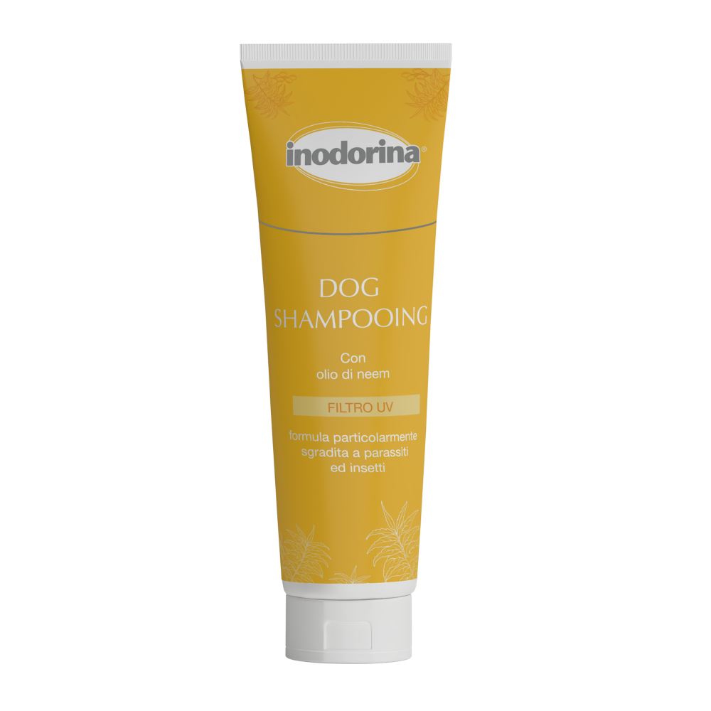 INODORINA Dog Shampooing, Sampon Antiseptic Pentru Caini, cu Ulei de Neem, Orice tip de Blana, 250ml