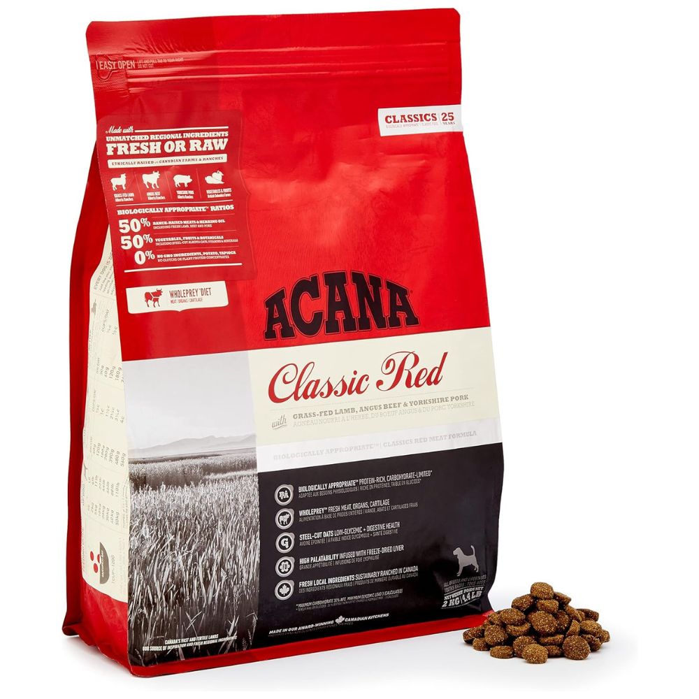 ACANA Classics Red, cu Vita, Miel si Porc, Hrana Uscata Pentru Caini, 2 kg