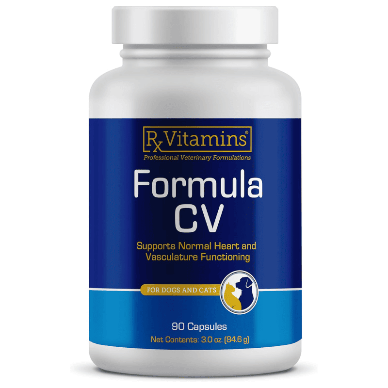 RX VITAMINS Formula CV 90 capsule | Supliment pentru Sustinerea Functiei Cardiace si Vasculare la Caini si Pisici