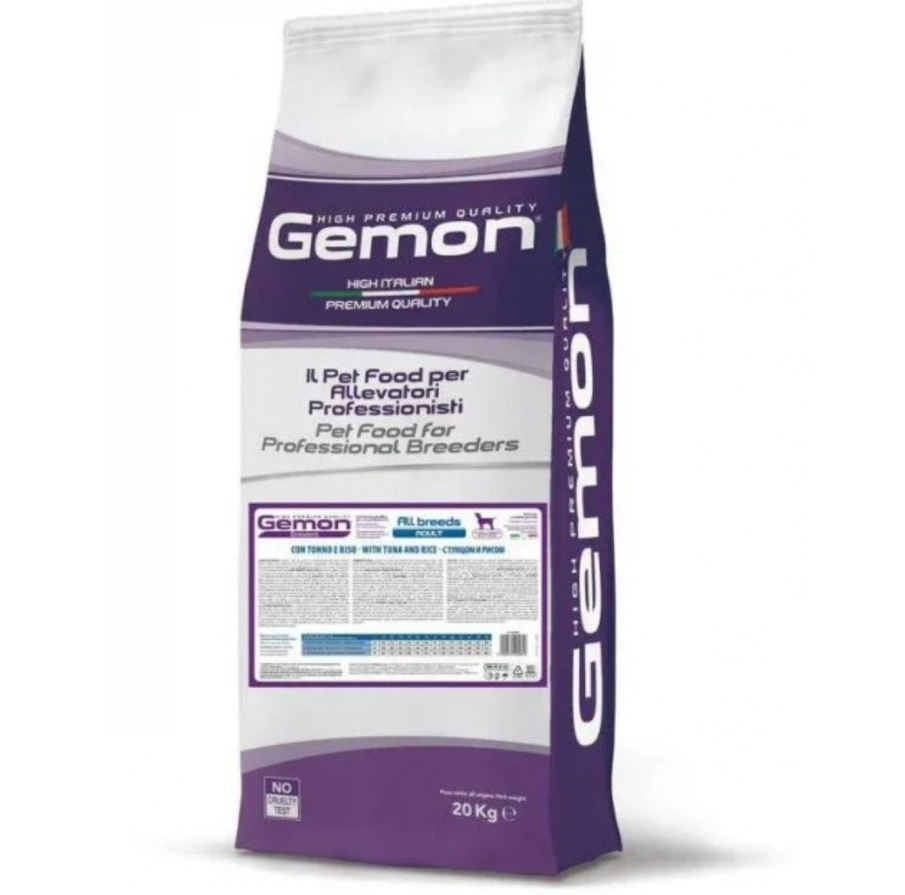 GEMON Breeders Adult, cu Ton si Orez - Hrana Uscata Profesionala Pentru Caini Adulti, 20kg