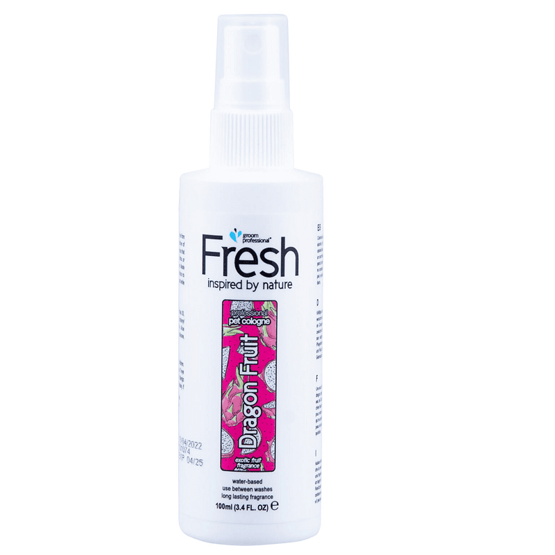 GROOM PROFESSIONAL Fresh Dragon Fruit Parfum 100 ml | Parfum Profesional pentru Caini cu Aroma Baby Powder | Improspatare Intre Bai si Confort Piele