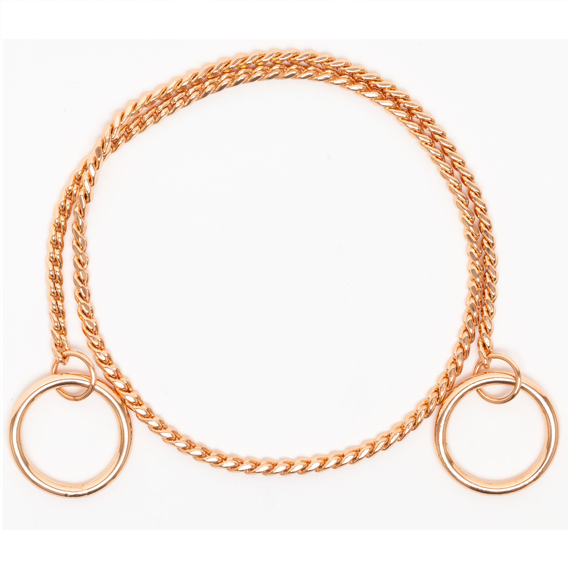 SHOW TECH Snake Chain, Zgarda Metalica Pentru Caini, Strangulanta, Auriu Roscat, 60cm | 4.0mm