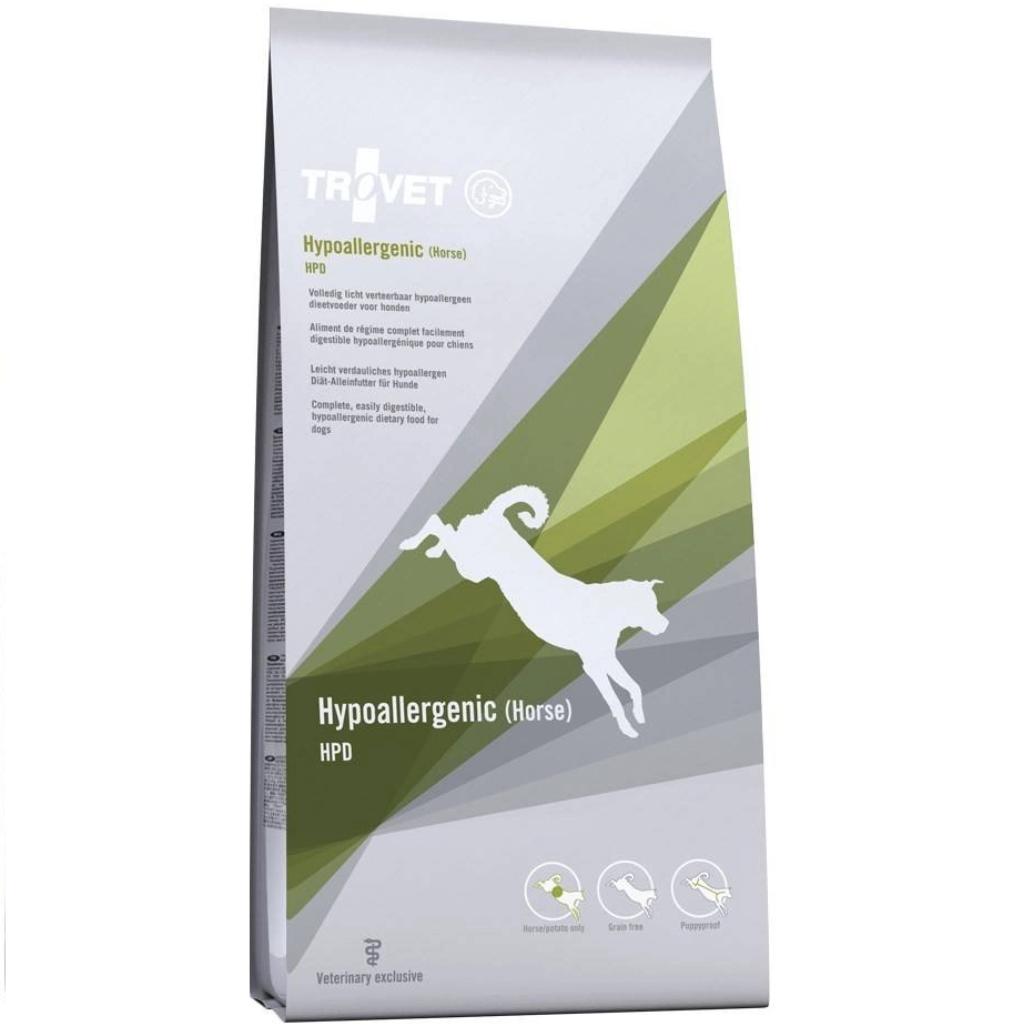 TROVET Dog Hypoallergenic HPD,, cu Cal - Dieta Veterinara Uscata pentru Caini cu Alergii sau Intolerante Alimentare, 10 kg 
