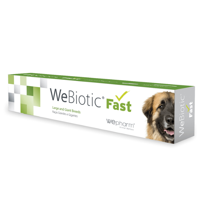 WePHARM WeBiotic Fast Pasta Palatabila 60 ml – Supliment Digestiv cu Probiotice si Prebiotice pentru Caini si Pisici
