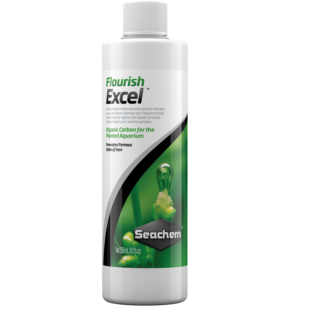 SEACHEM Flourish Excel, Fertilizant Lichid cu Carbon Organic Pentru Plantele de Acvariu, 250ml