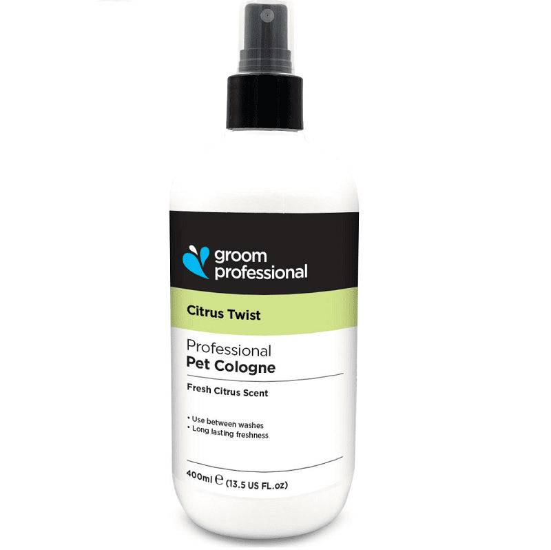 GROOM PROFESSIONAL Citrus Twist Cologne 400 ml | Parfum Profesional pentru Caini cu Aroma Citrica | Finish Curat de Salon si Improspatare Intre Bai