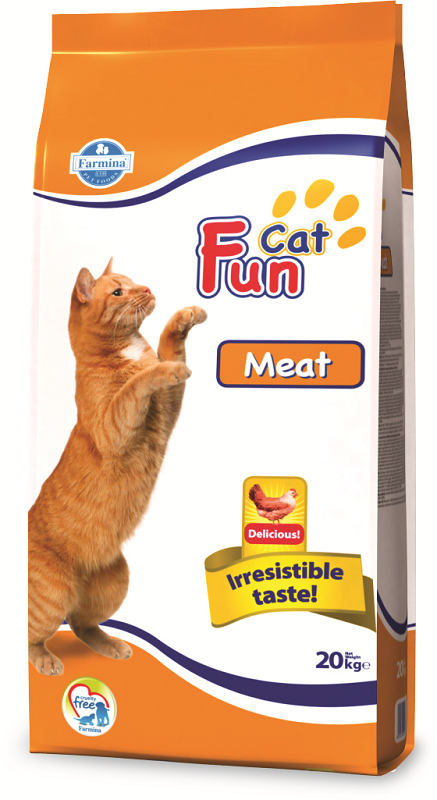 FUN CAT ADULT MEAT, cu Pasare, Hrana Uscata Pisici, 20kg