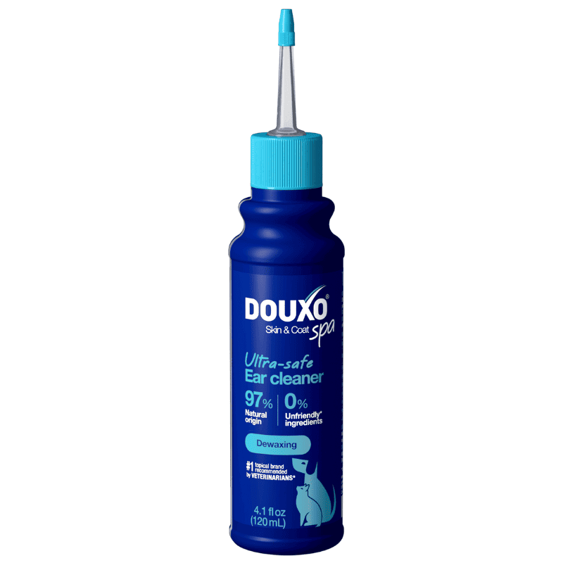 DOUXO SPA Ultra-Safe Ear Cleaner 120 ml | Solutie de Curatare a Urechilor la Caini si Pisici | Curatare Delicata si Hidratare