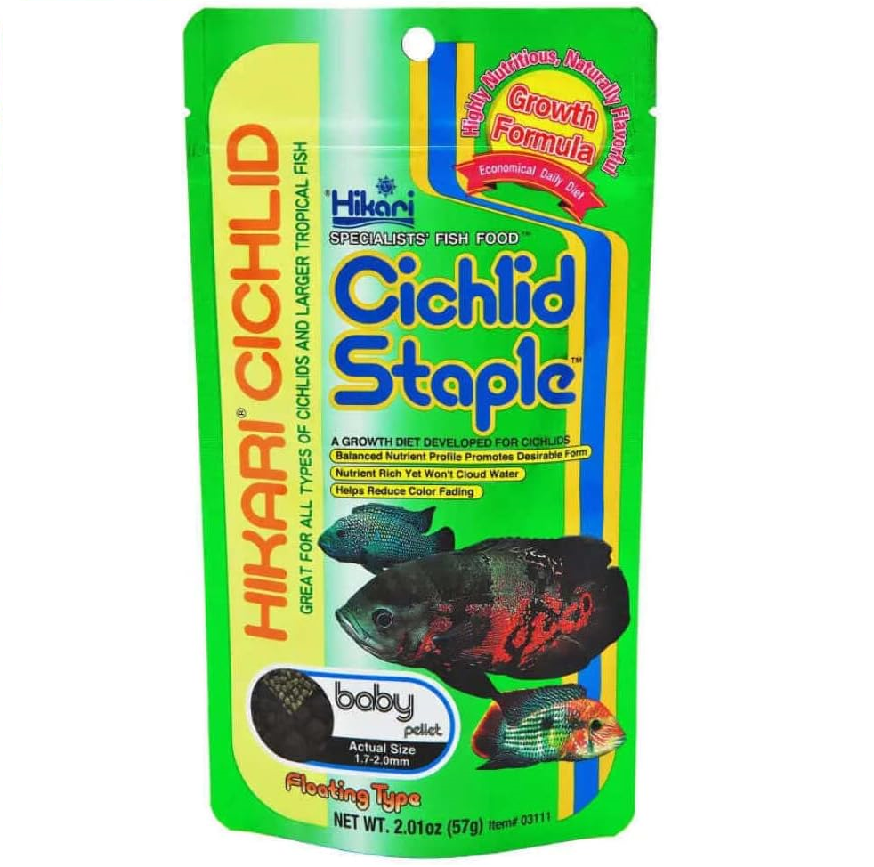 HIKARI Cichlid Staple Baby, Hrana Granule Plutitoare Pentru Ciclide Mici de Acvariu, 57g