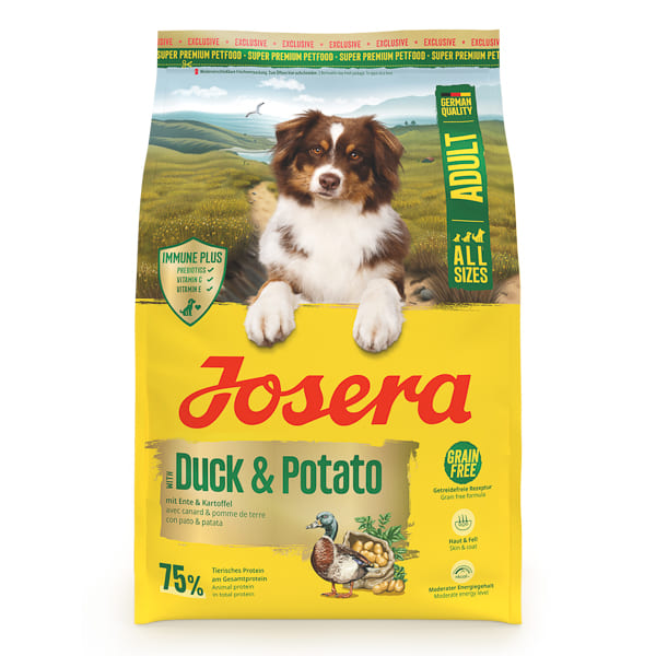 JOSERA cu Rață și Cartofi, 3 kg – Hrană Uscată Monoproteică Fără Cereale pentru Câini Adulți, Digestie Ușoară și Blană Sănătoasă
