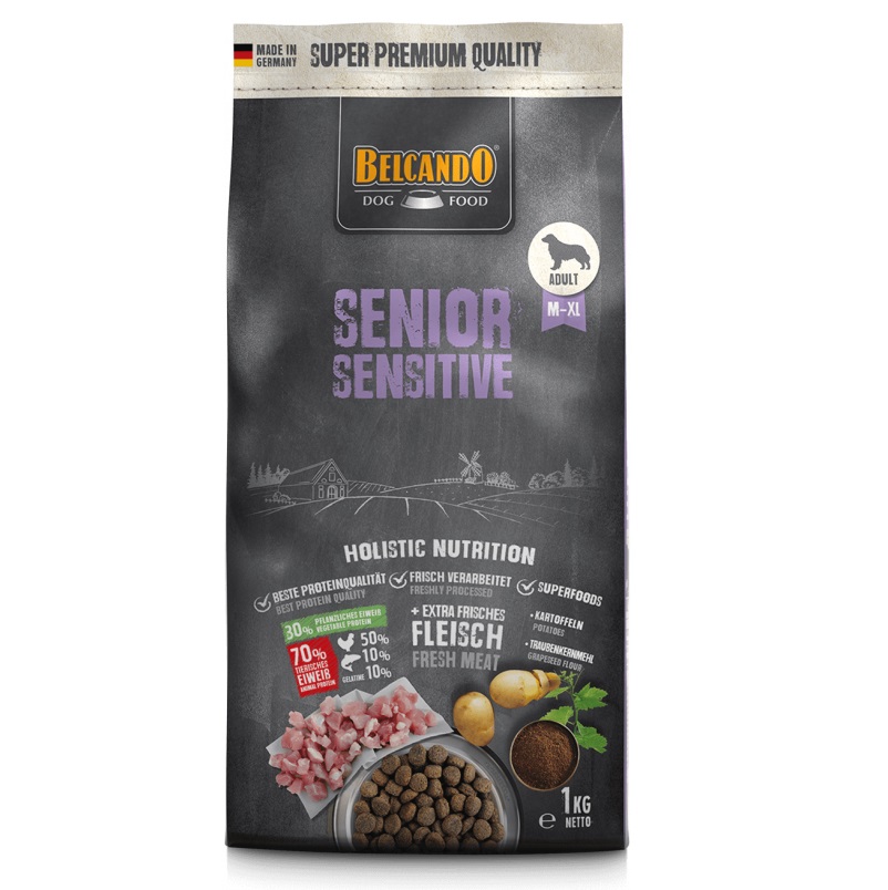 BELCANDO Senior Sensitive, Hrana Uscata Pentru Caini Seniori, 1kg