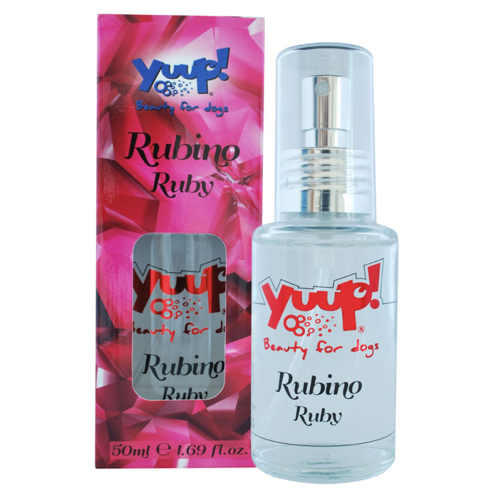 YUUP! Fashion Fragrance Ruby, Parfum Pentru Caini cu Note Seducatoare de Vanilie si Pepene Verde, 50ml