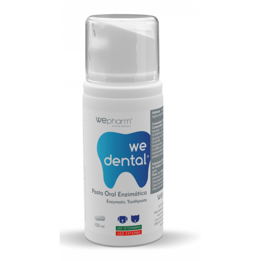 WePHARM WeDental Pastă Enzimatică pentru Câini și Pisici 100 ml – Igienă Orală, Anti-Tartru și Respirație Proaspătă