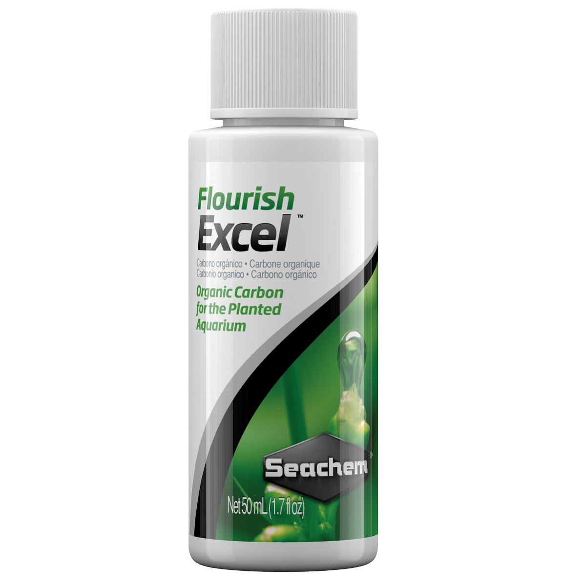 SEACHEM Flourish Excel, Fertilizant Lichid cu Carbon Organic Pentru Plantele de Acvariu, 50ml