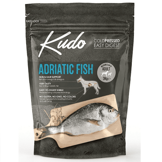 KUDO Adult Medium-Maxi cu Peste 3 kg | Hrana Uscata Presata la Rece pentru Caini Adulti de Talie Medie si Mare | Digestie Usoara si Suport Articular