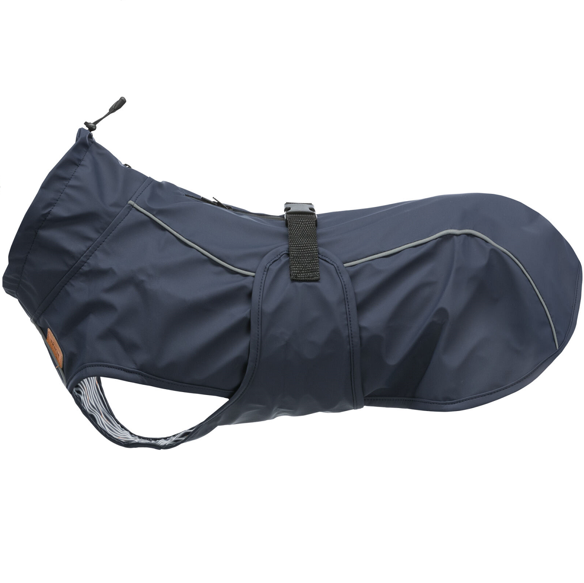 Pelerina de Ploaie Pentru Caini Be NORDIC HUSUM, Albastra, Captusita, Marime XL, Lungime Spate 70cm