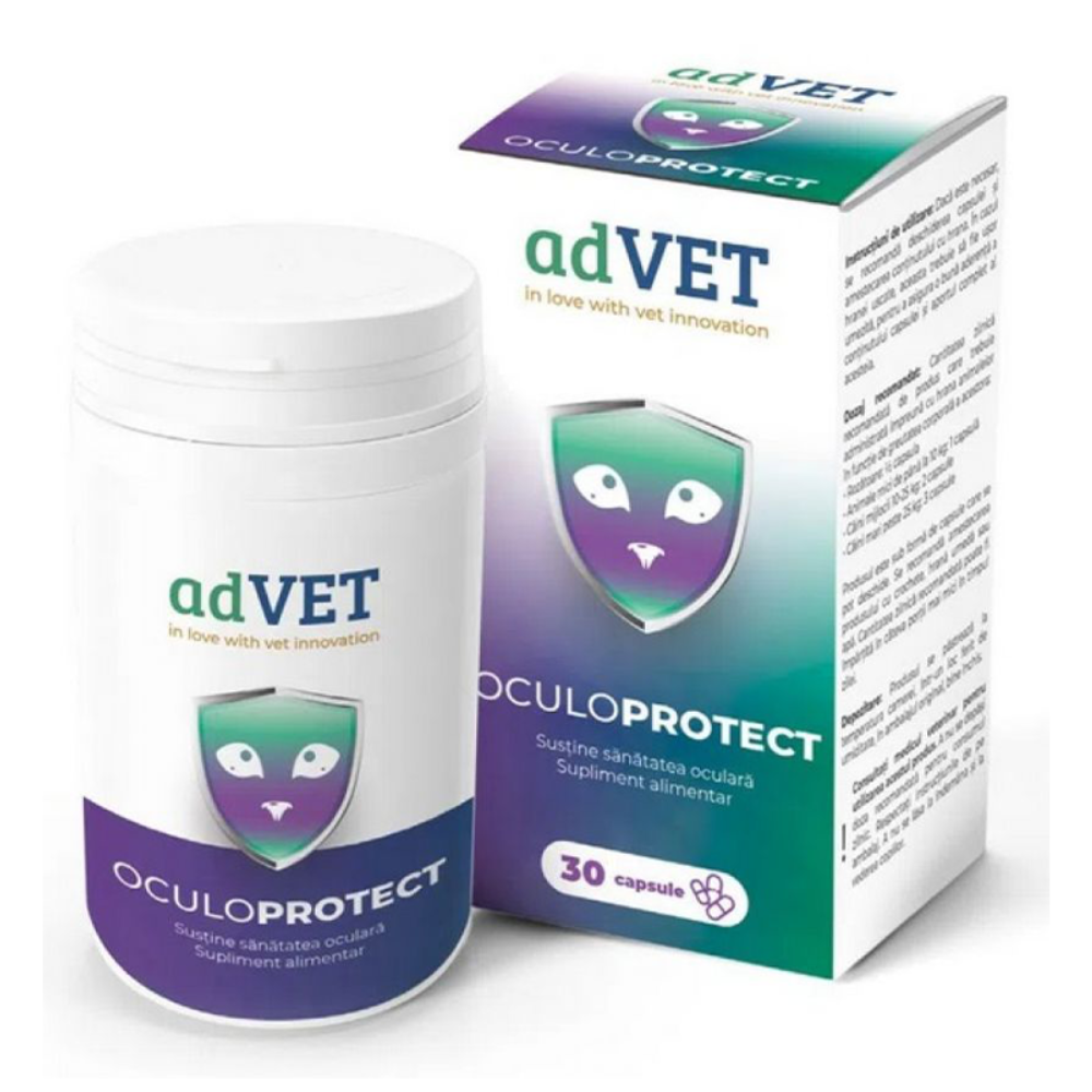 AdVET Oculoprotect 30 Capsule – Supliment pentru Sanatatea Oculara la Caini si Pisici