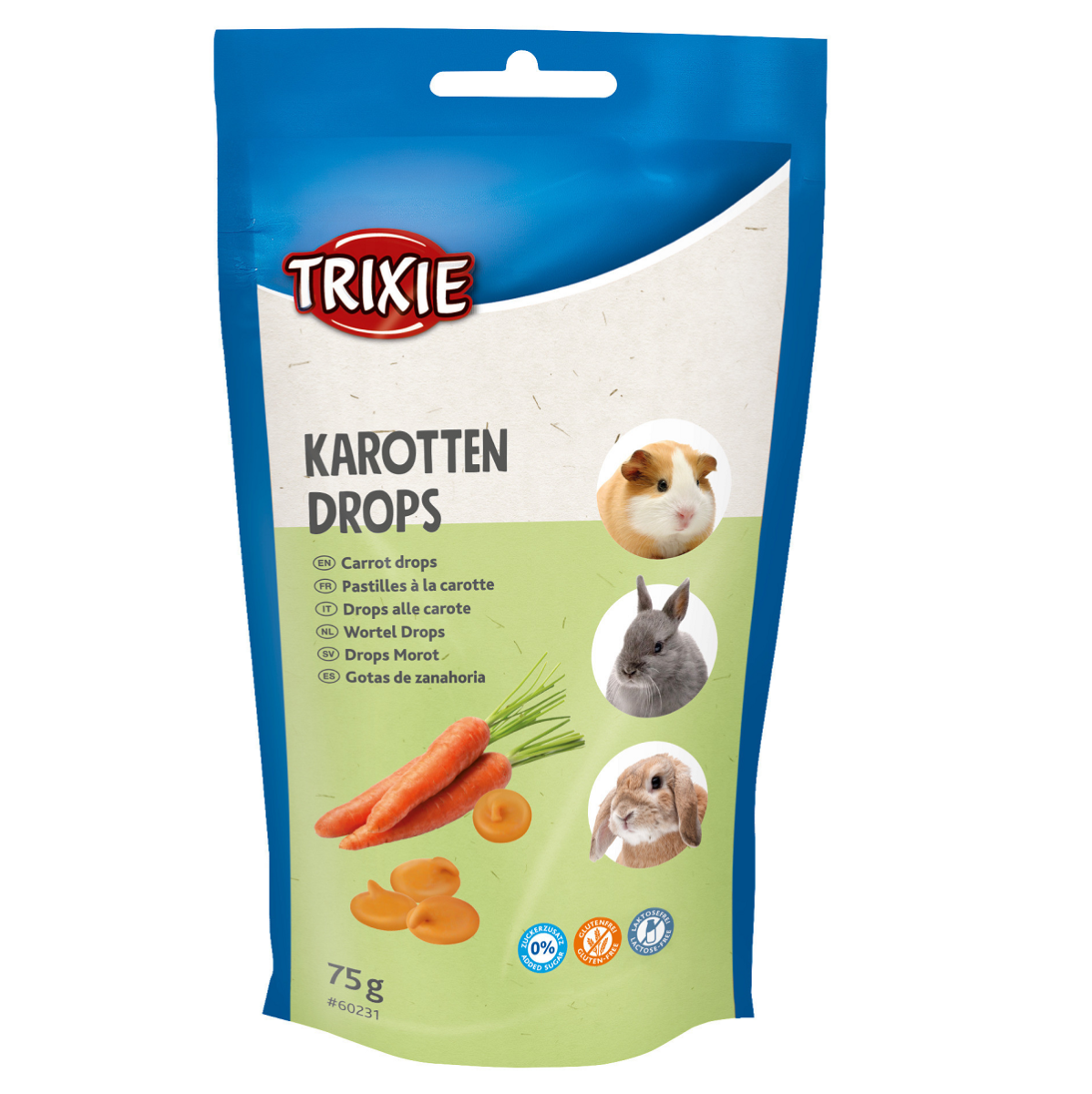 Recompense Pentru Rozatoare, Dropsuri cu Morcovi, 75g