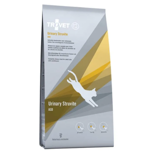 TROVET Cat Urinary Struvite ASD - Dieta Veterinara Uscata pentru Pisici cu Urolitiaza cu Struviti si Prevenirea Recurentei, 10 kg