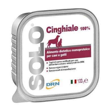 SOLO DRN, cu Mistret, Hrana  Umeda Dietetica Monoproteica Pentru Caini si Pisici, 100g