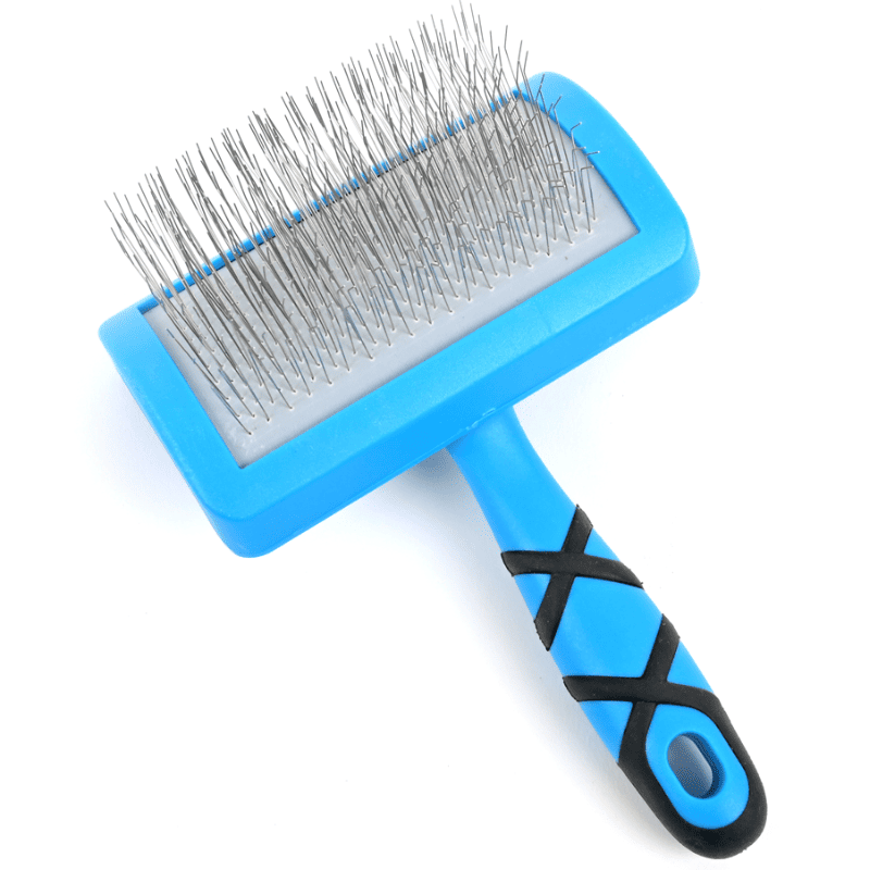 GROOM PROFESSIONAL Amplifier Soft Slicker Brush Medium | Perie Slicker Profesională pentru Extra Volum, Fluffing și Finisare la Câini de Talie Mică și Medie