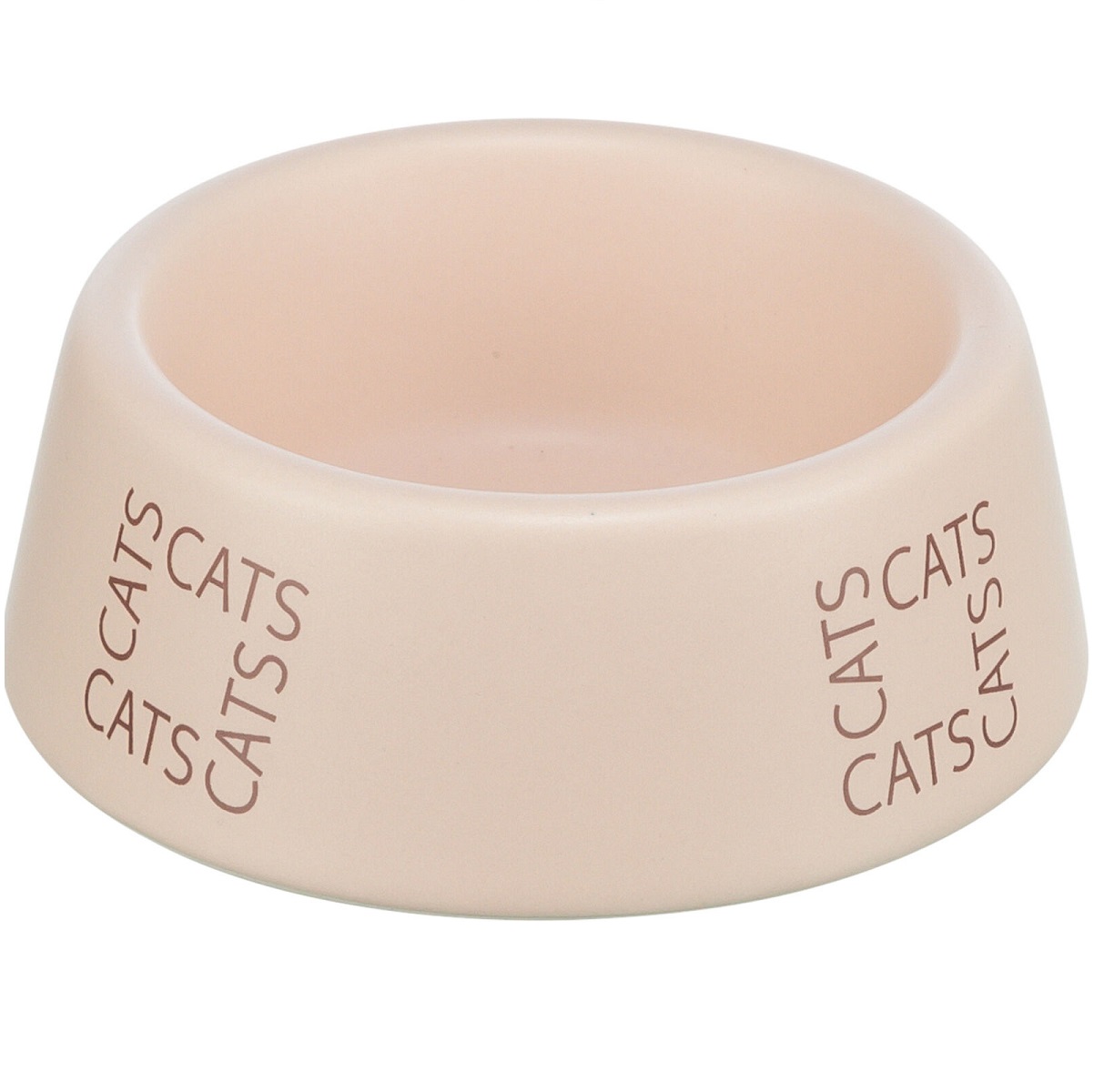 Castron Ceramic Pentru Pisici, Roz, 150ml | 12cm