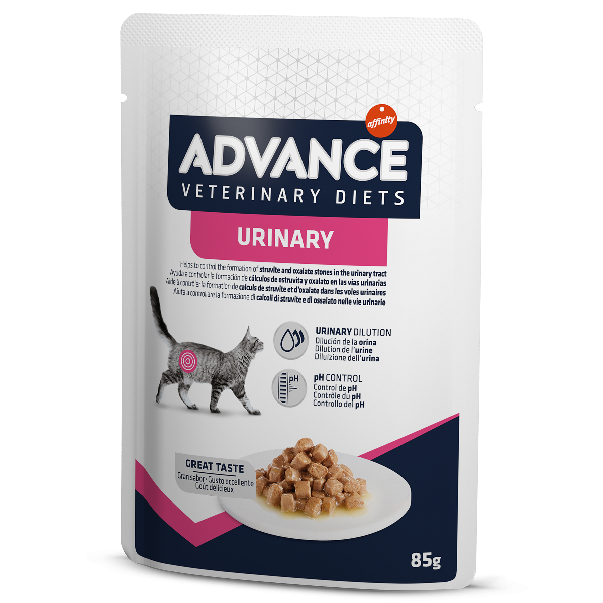 ADVANCE Veterinary Diets Cat Urinary, Plic Hrana Umeda Pentru Pisici cu Afectiuni Urinare, 85g